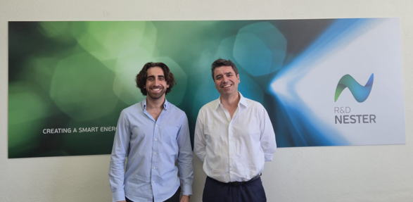 Nuno Penedo with his internship mentor, Nuno Pinho da Silva